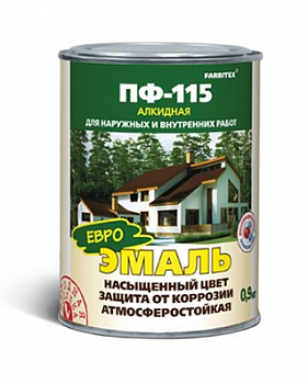 Краска зеленая ПФ-115, алкидная эмаль 2,7 кг
